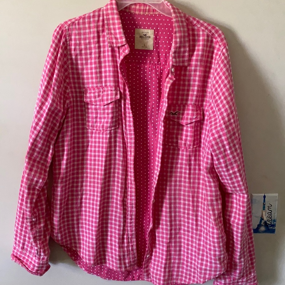Pink picnic style overshirt